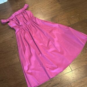 Anthropologie Maeve Mona Fuchsia Off the Shoulder Knee Length Dress small NWT